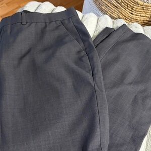 Perry Ellis Portfolio Modern Fit Dark Gray Dress Pants - 36x30